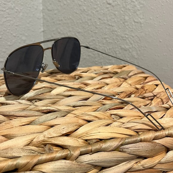 Dior Homme Sunglasses Mirrored Lenses Silver Wire Frames Men's-Preowned - Picture 7 of 12